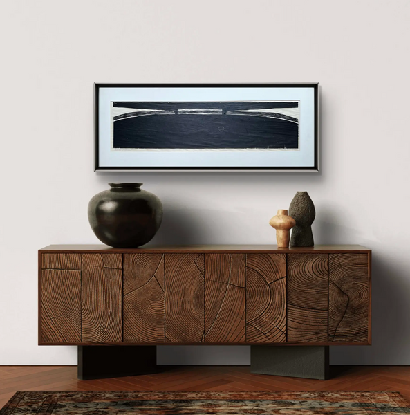 Barbara Beck 1973 Matted Woodblock Print on Paper