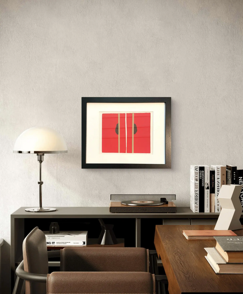 Barbara Beck 1969 Framed and Matted Screen Print on Paper, Edition of 20 in Black Wood Frame