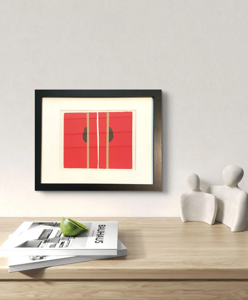 Barbara Beck 1969 Framed and Matted Screen Print on Paper, Edition of 20 in Black Wood Frame