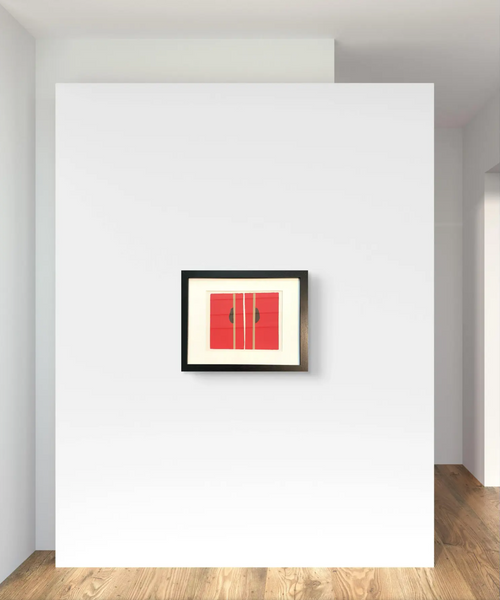 Barbara Beck 1969 Framed and Matted Screen Print on Paper, Edition of 20 in Black Wood Frame