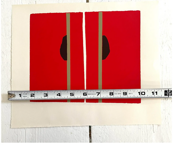 Barbara Beck 1969 Framed and Matted Screen Print on Paper, Edition of 20 in Black Wood Frame