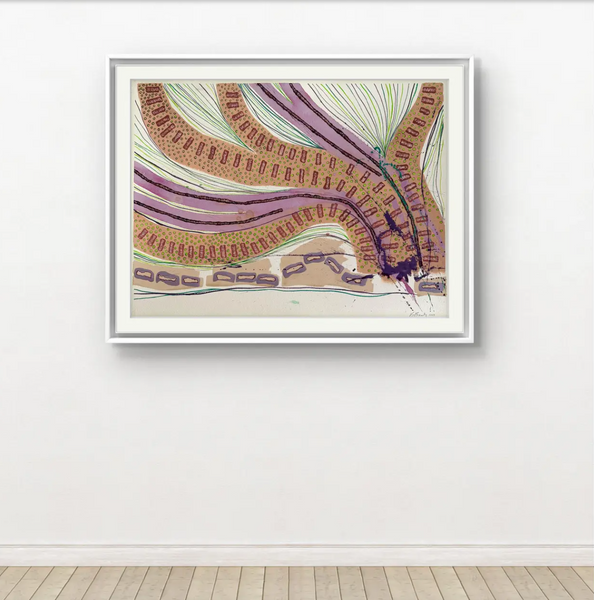 Barbara Beck 2003 Abstract Acrylic Painting on Paper