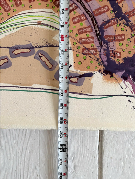 Barbara Beck 2003 Abstract Acrylic Painting on Paper