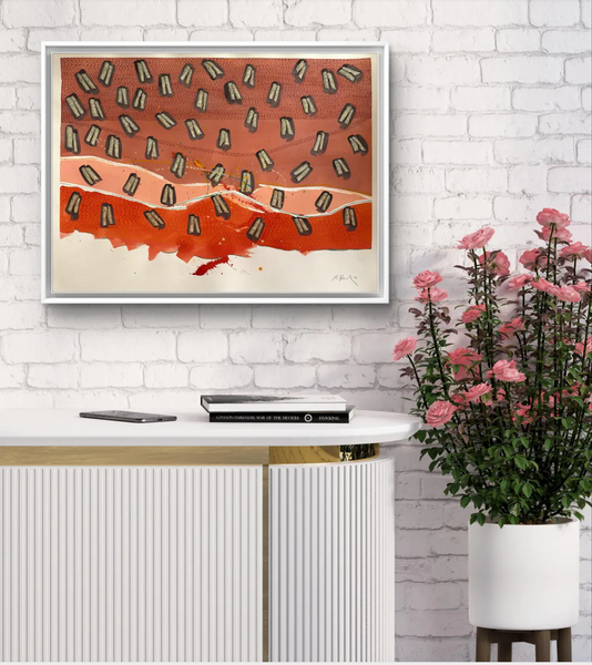 Barbara Beck 2006 Abstract Acrylic Painting on Paper