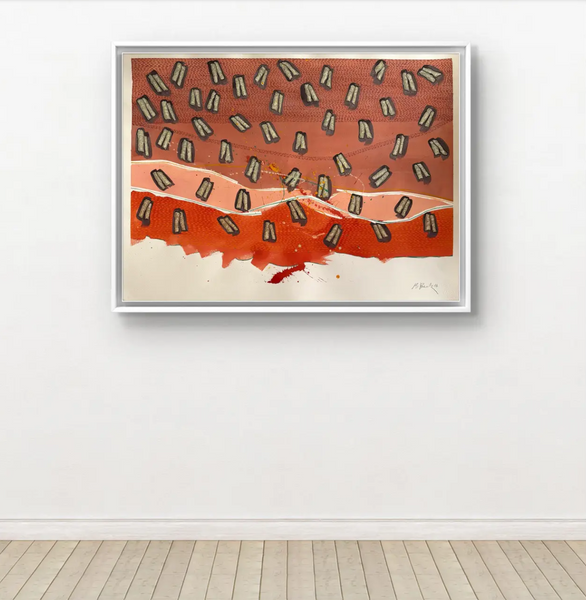 Barbara Beck 2006 Abstract Acrylic Painting on Paper