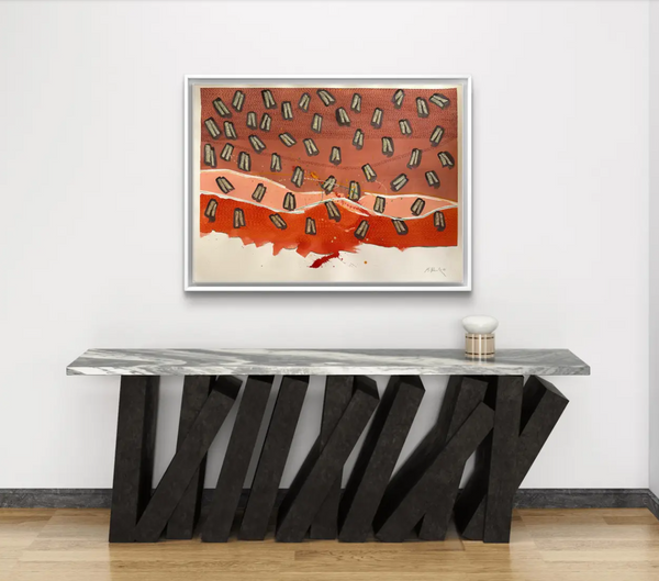 Barbara Beck 2006 Abstract Acrylic Painting on Paper