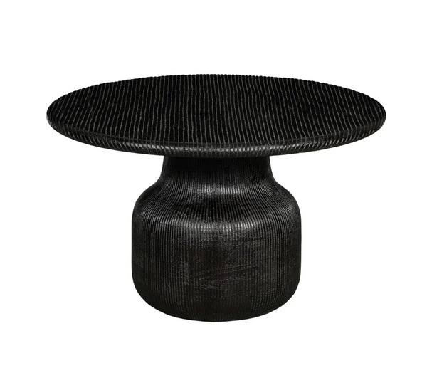 Malibu Black Acacia Wood Coffee Table - Matthew Izzo Collection