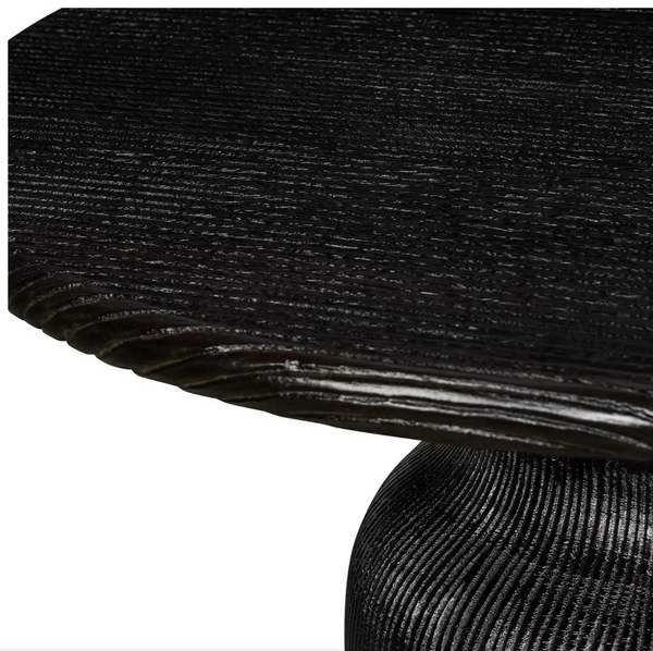 Malibu Black Acacia Wood Coffee Table - Matthew Izzo Collection