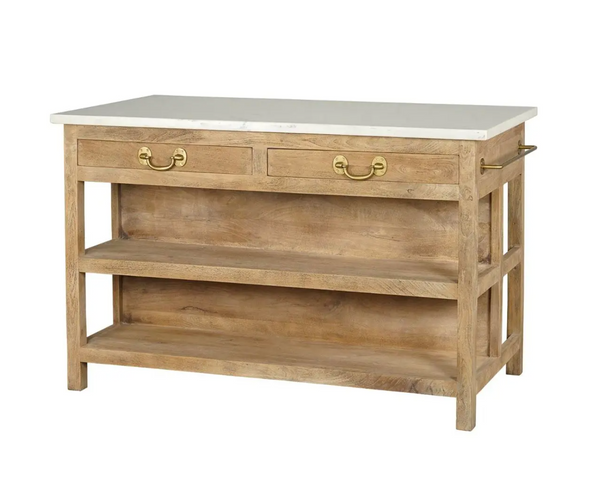 Cocina Mango Wood Kitchen Island (Large) - Matthew Izzo Collection