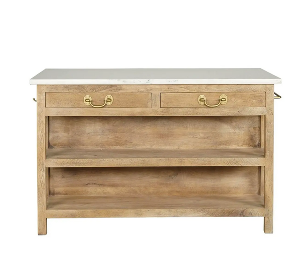 Cocina Mango Wood Kitchen Island (Large) - Matthew Izzo Collection