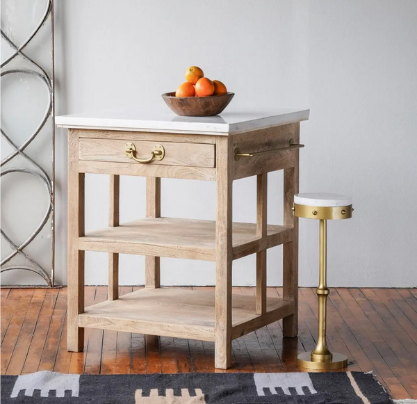 Cocina Mango Wood Kitchen Island (Small) - Matthew Izzo Collection