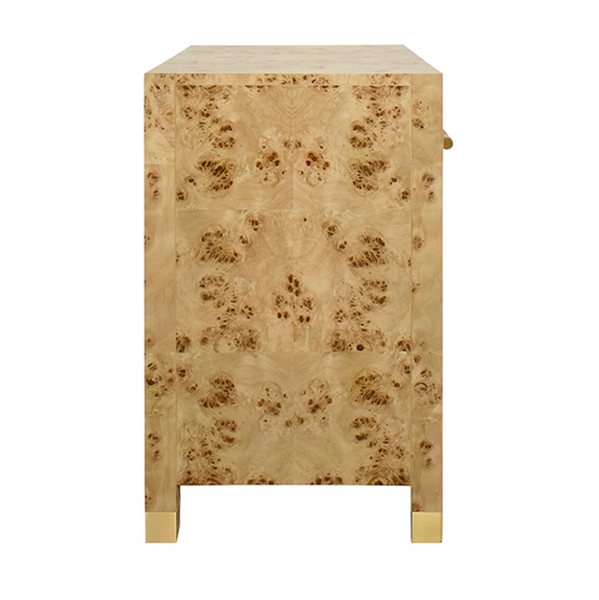 Pelham Burlwood One Drawer Side Table