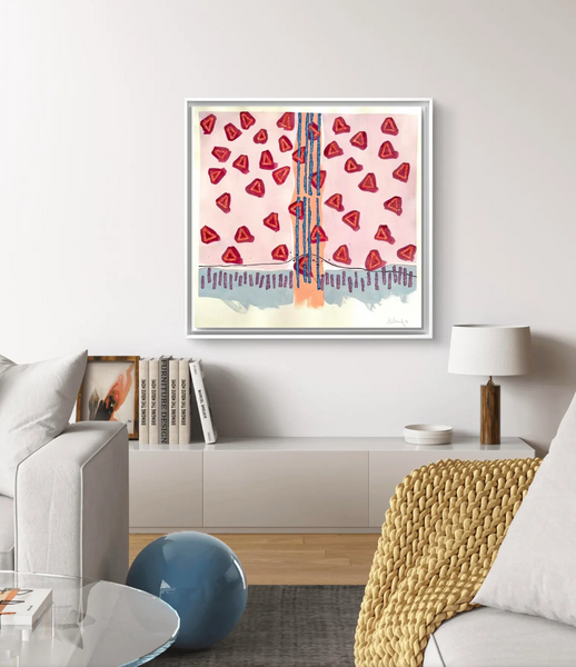 Barbara Beck 2007 Abstract Watercolor Painting on Paper