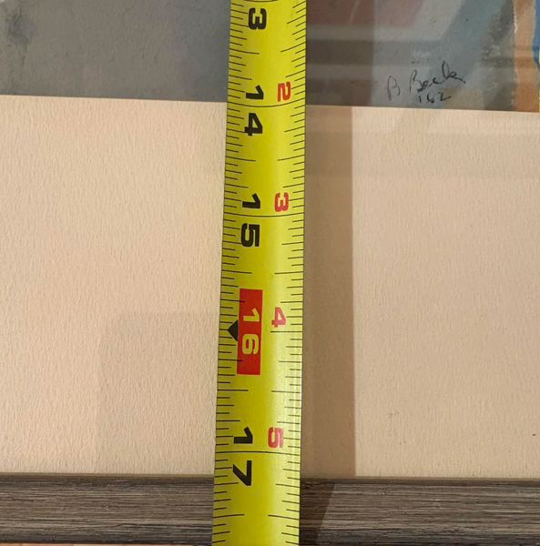 Barbara Beck 1962 Oil Painting on Board - Original Frame