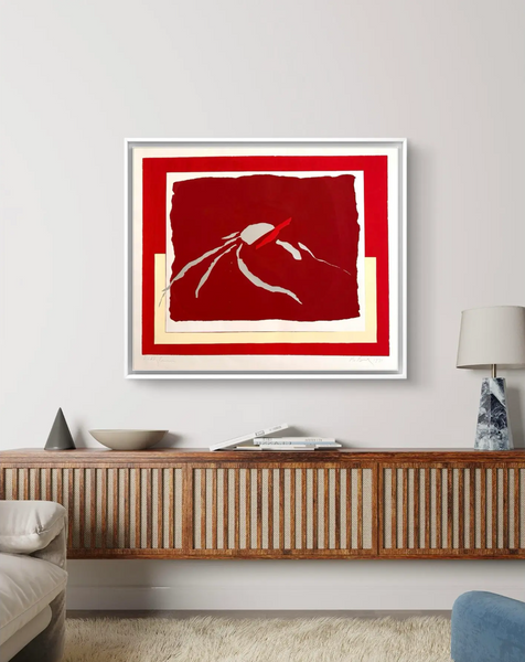 Barbara Beck 1971 Mid Century Modern Screen Print on Paper