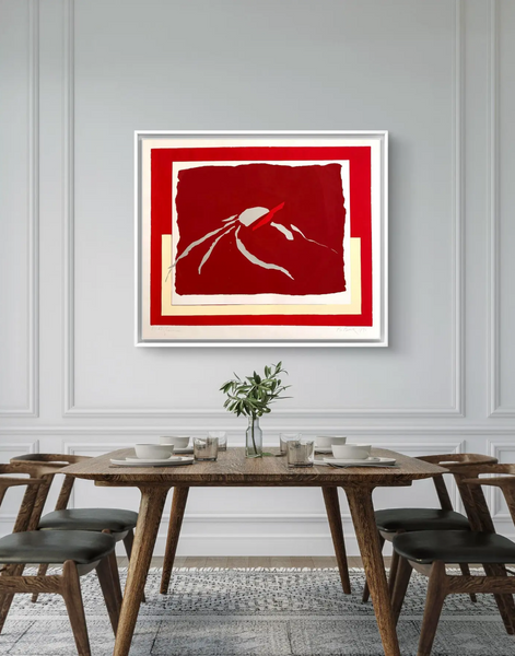 Barbara Beck 1971 Mid Century Modern Screen Print on Paper