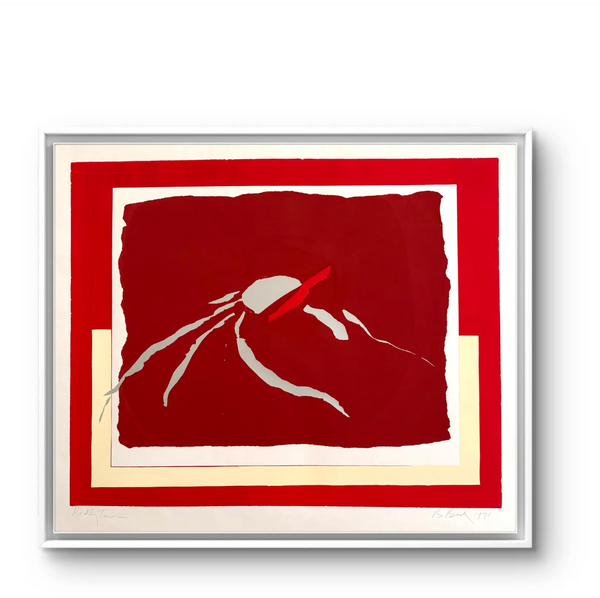 Barbara Beck 1971 Mid Century Modern Screen Print on Paper