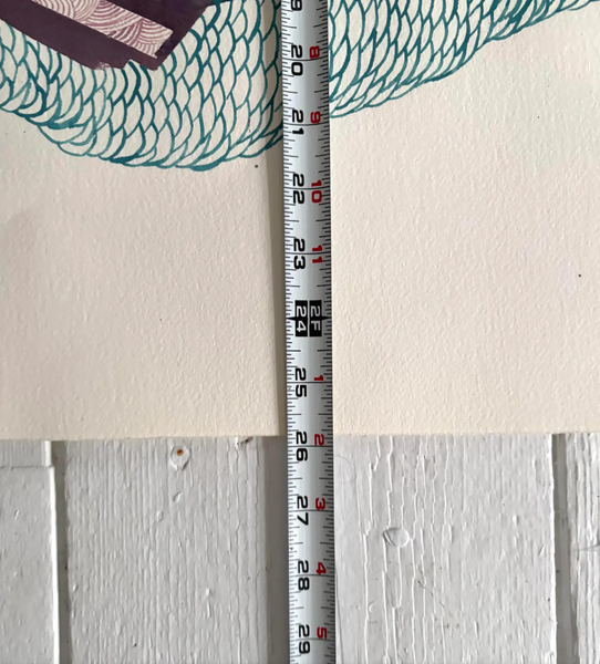 Barbara Beck 1986 Abstract Watercolor Painting on Paper