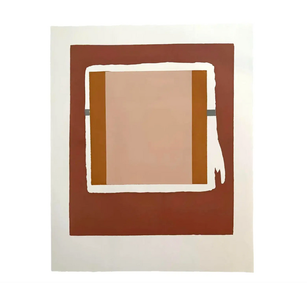 Barbara Beck 1971 Mid Century Modern Screen Print on Paper - Authorized