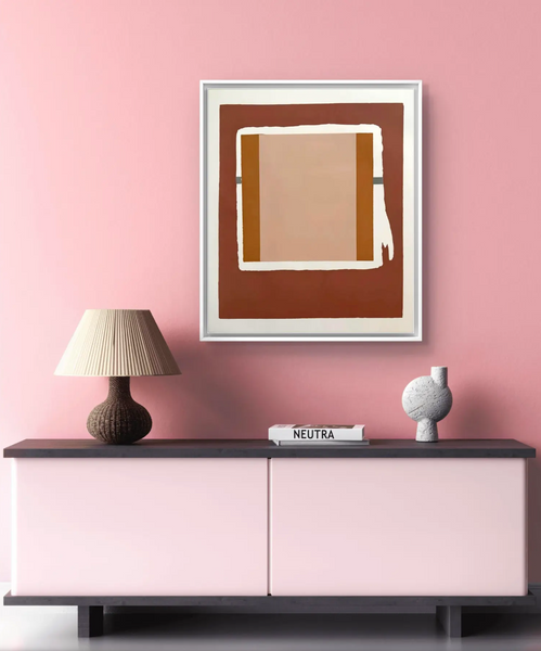 Barbara Beck 1971 Mid Century Modern Screen Print on Paper - Authorized