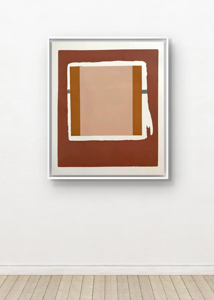 Barbara Beck 1971 Mid Century Modern Screen Print on Paper - Authorized