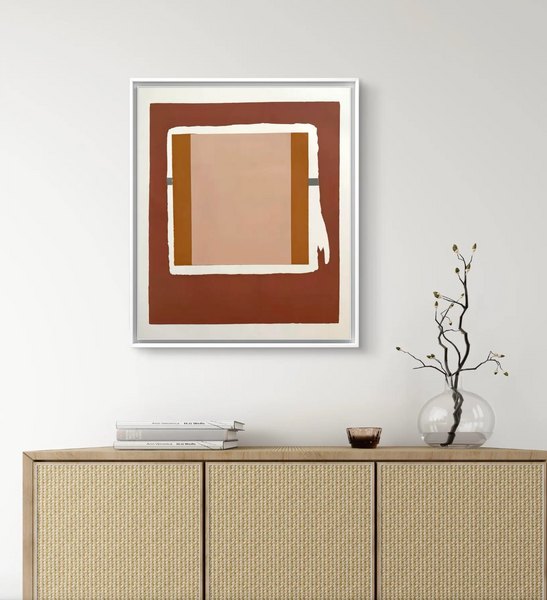 Barbara Beck 1971 Mid Century Modern Screen Print on Paper - Authorized