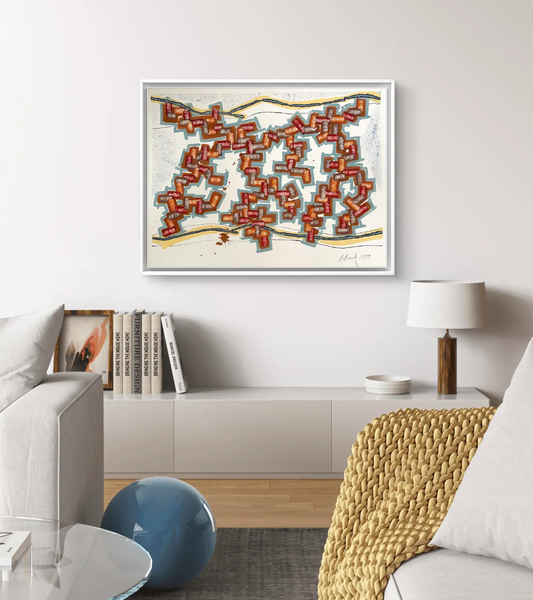 Barbara Beck 1993 Abstract Watercolor on Paper