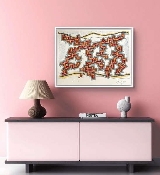 Barbara Beck 1993 Abstract Watercolor on Paper