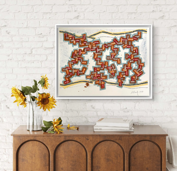 Barbara Beck 1993 Abstract Watercolor on Paper