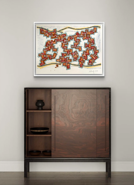 Barbara Beck 1993 Abstract Watercolor on Paper