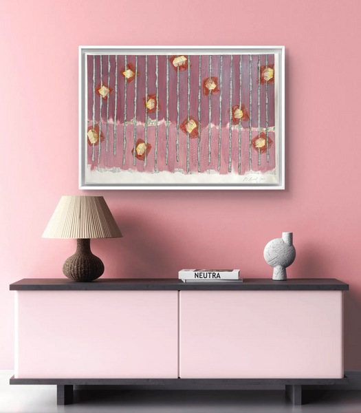 Barbara Beck 1988 Abstract Watercolor Painting on Paper