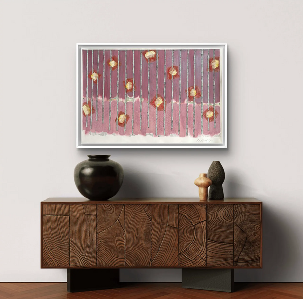 Barbara Beck 1988 Abstract Watercolor Painting on Paper