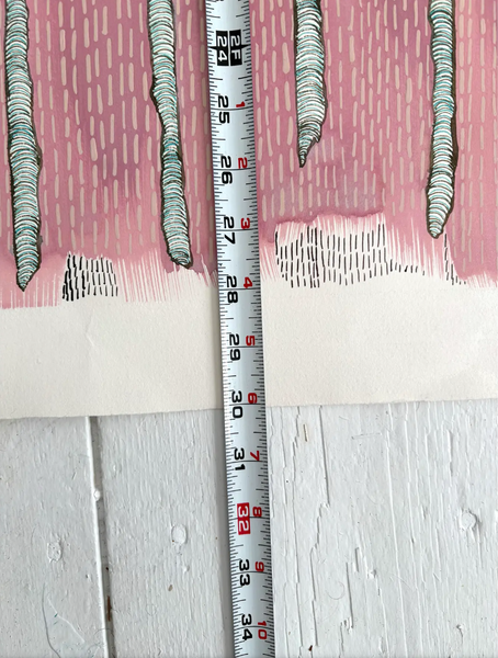 Barbara Beck 1988 Abstract Watercolor Painting on Paper