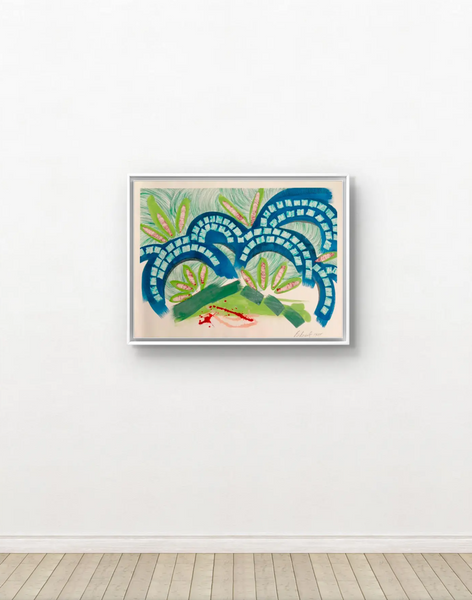 Barbara Beck 1988 Abstract Watercolor Painting on Paper