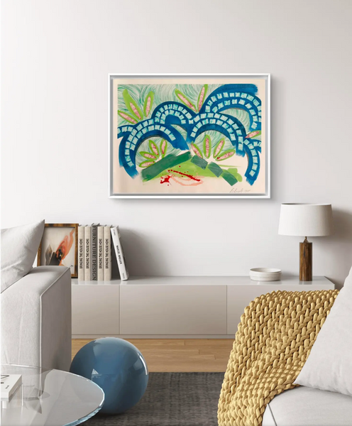 Barbara Beck 1988 Abstract Watercolor Painting on Paper