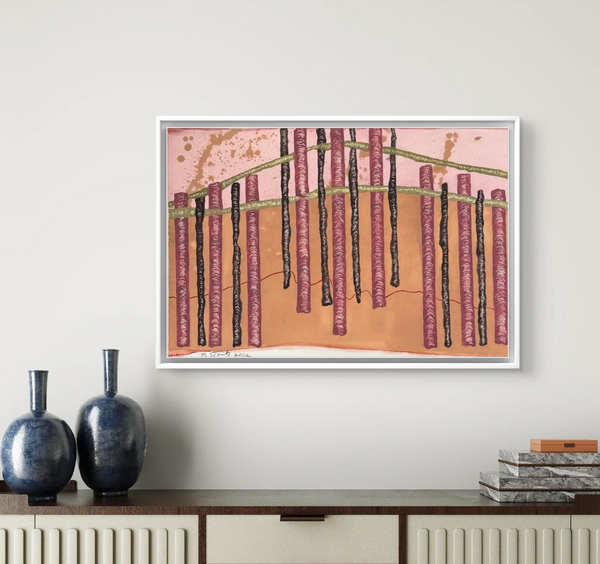 Barbara Beck 2002 Abstract Watercolor Painting on Paper