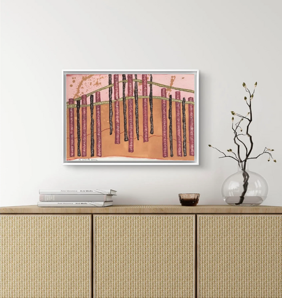 Barbara Beck 2002 Abstract Watercolor Painting on Paper