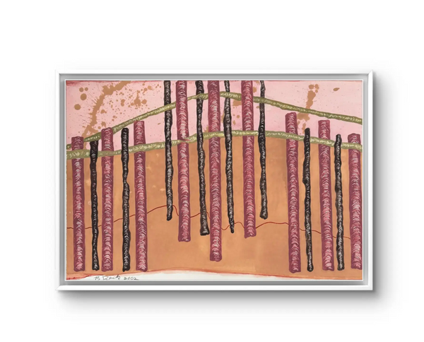 Barbara Beck 2002 Abstract Watercolor Painting on Paper