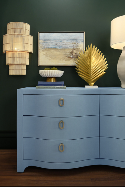 Tia Four Tier Natural Rattan Wall Sconce