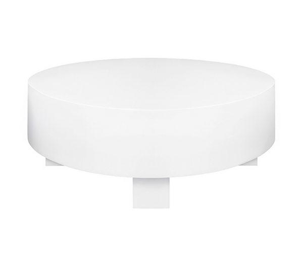 Oslo 42" Round Coffee Table - White Lacquer