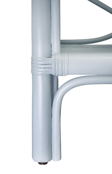 Danielle Light Blue Rattan Multi Shelf Etagere