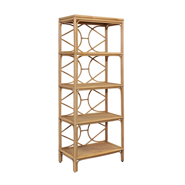 Danielle Natural Rattan Multi Shelf Etagere