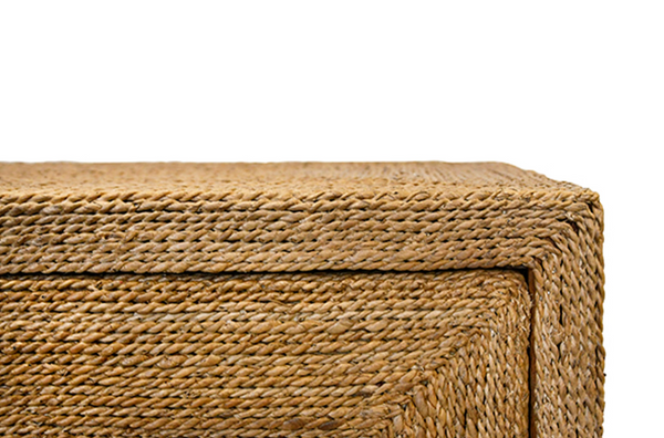 Casey Wrapped Rope Four Door Buffet With Satin Brass Hardware