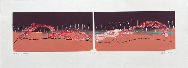 Barbara Beck 2007 Abstract Mono-Print “Bellying Along”
