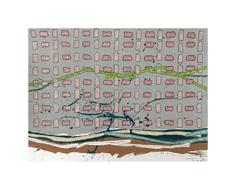 Barbara Beck 2009 Abstract Watercolor Painting on Paper