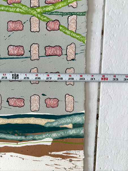 Barbara Beck 2009 Abstract Watercolor Painting on Paper