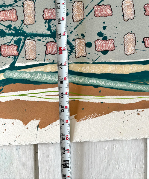 Barbara Beck 2009 Abstract Watercolor Painting on Paper