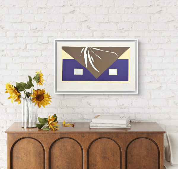 Barbara Beck 1971 Mid Century Modern Screen Print on Paper