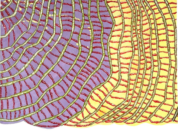 Barbara Beck 1993 Abstract Painting on Paper