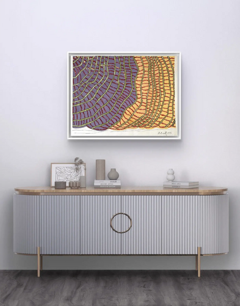 Barbara Beck 1993 Abstract Painting on Paper